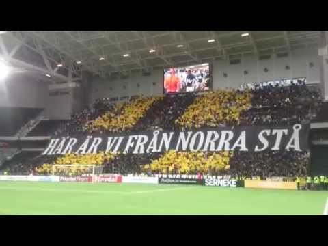 AIK-klackens tifo (Dif-AIK 2-2)