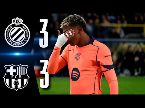 CLUB BRUGGE 3 - 3 FC BARCELONA | | UEFA Champions League | HIGHLIGHTS  #ucl  2025-26