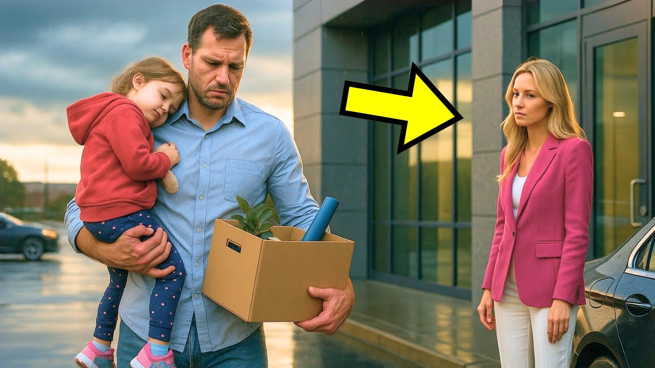 Single Dad Gets Fired While Holding Sleeping Daughter–His Boss’s Sister Is Watching and Offers Help