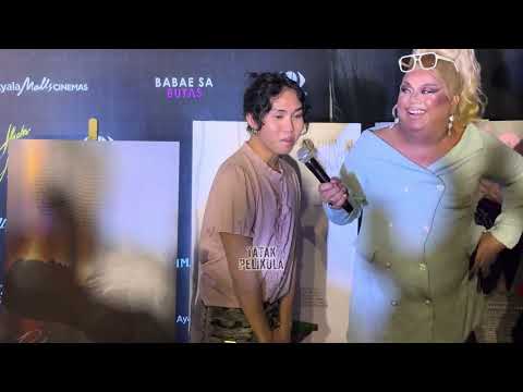 Content creator and actor Sassa Gurl, minura ang MTRCB during the premiere of the film Dreamboi