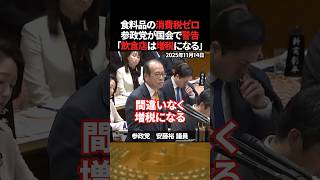 「食料品の消費税ゼロは増税になる」参政党が国会で警告【安藤裕】 #shorts #安藤裕 #参政党 #消費税 #税金 #片山さつき #財務省 #国会中継