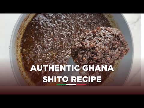 GHANAIAN SHITO RECIPE (HOW TO MAKE THE MOST POPULAR BLACK CHILLIE SAUCE )