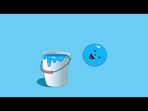 Der Flummi und die Farbeimer - Kindervideo - deutsch