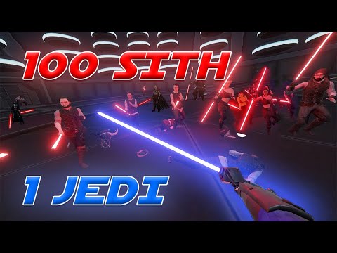 100 SITH vs 1 JEDI In Virtual Reality (Blade & Sorcery)