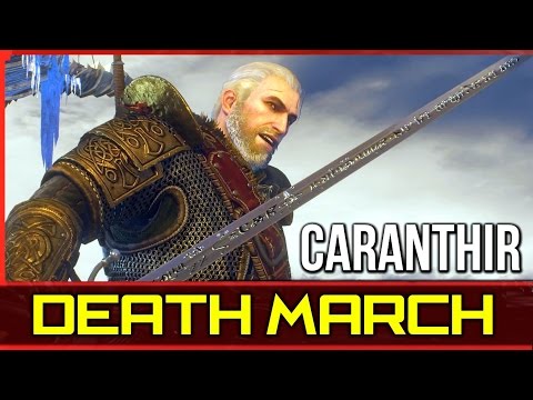 Witcher 3: Caranthir Boss Fight - Death March (Hardest) Difficulty