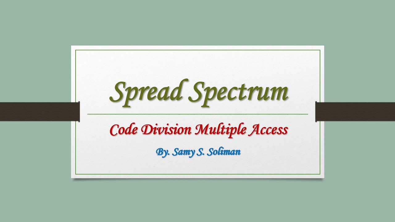 Spread Spectrum (11 - Frequency Hopping CDMA)