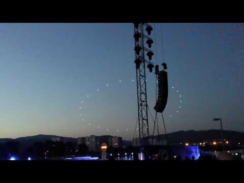 Ars Electronica Klangwolke 2016 Linz, Dronenflug