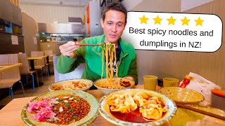 Eating Chinese Noodles & Dumplings in New Zealand!! (I Ordered Extra Spicy 🌶️)