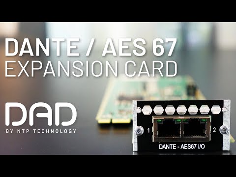 DAD Dante / AES67 I/O Expansion Card
