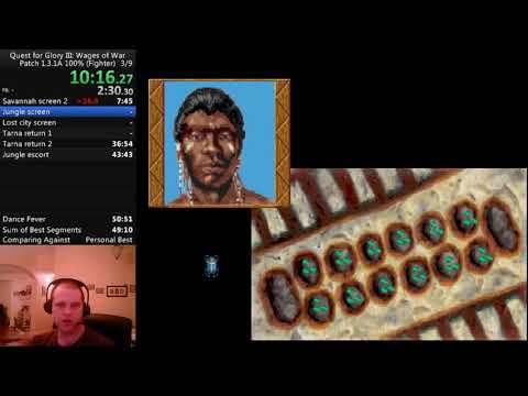 Quest for Glory III: Wages of War 1.3.1A fan patch, 100% (Fighter) in 48:00 by davidtki