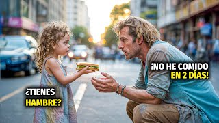 NIÑA POBRE LE DA SU SÁNDWICH A UN MENDIGO, 3 DÍAS DESPUÉS UN MILLONARIO LLAMA A SU PUERTA...