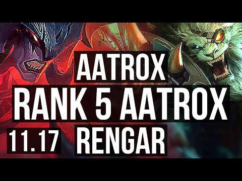 AATROX vs RENGAR (TOP) | 5/0/7, Rank 5 Aatrox | EUW Challenger | v11.17