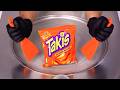 How To Make TAKIS INTENSE NACHO Ice Cream Rolls ASMR No Talking