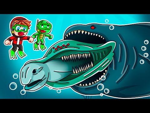 JJ and Mikey VS SEA EATERS In Maizen Roblox !