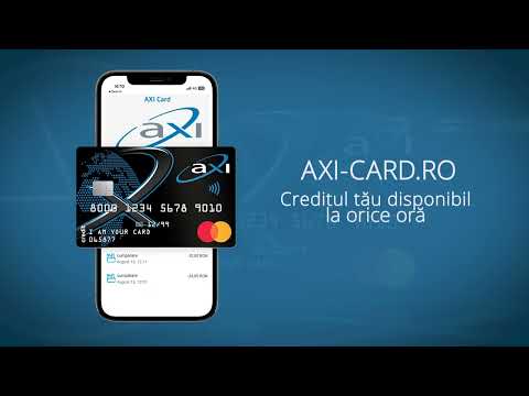 #AXIcard - creditul tău disponibil la orice oră