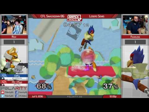 CFL Smackdown 86 - Ridz (Fox) vs Fearless (Falco) - SSBM Losers Semis