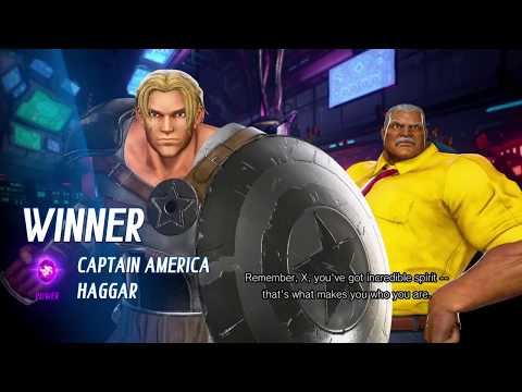 Requested MARVEL VS. CAPCOM: INFINITE: Haggar and Captain America Arcade Gameplay