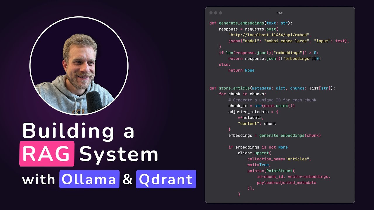 Let's Build a Local RAG System with Ollama & Qdrant
