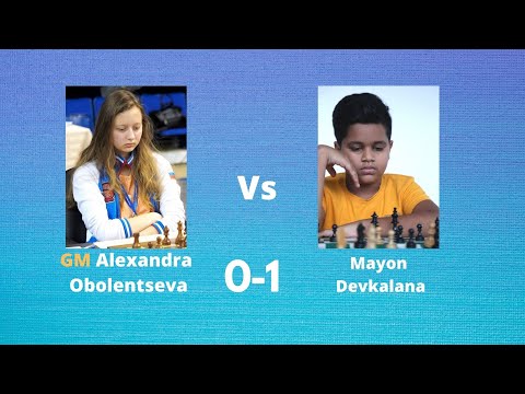 White - Mayon Devkalana vs Black - WGM Alexandra Obolentseva | 1 - 0