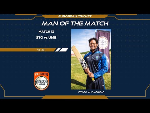 Very clean hitting by Vinod Chalindra to start off Day 4