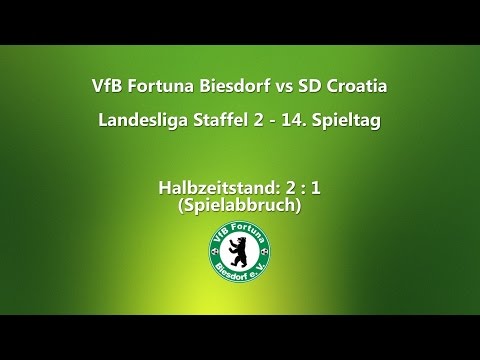 VfB Fortuna Biesdorf vs. SD Croatia (Landesliga Berlin 14. Spieltag)