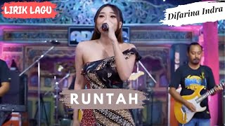 Download lagu Lirik Lagu | RUNTAH - Cover BY Difarina Indra Adella - OM ADELLA mp3
