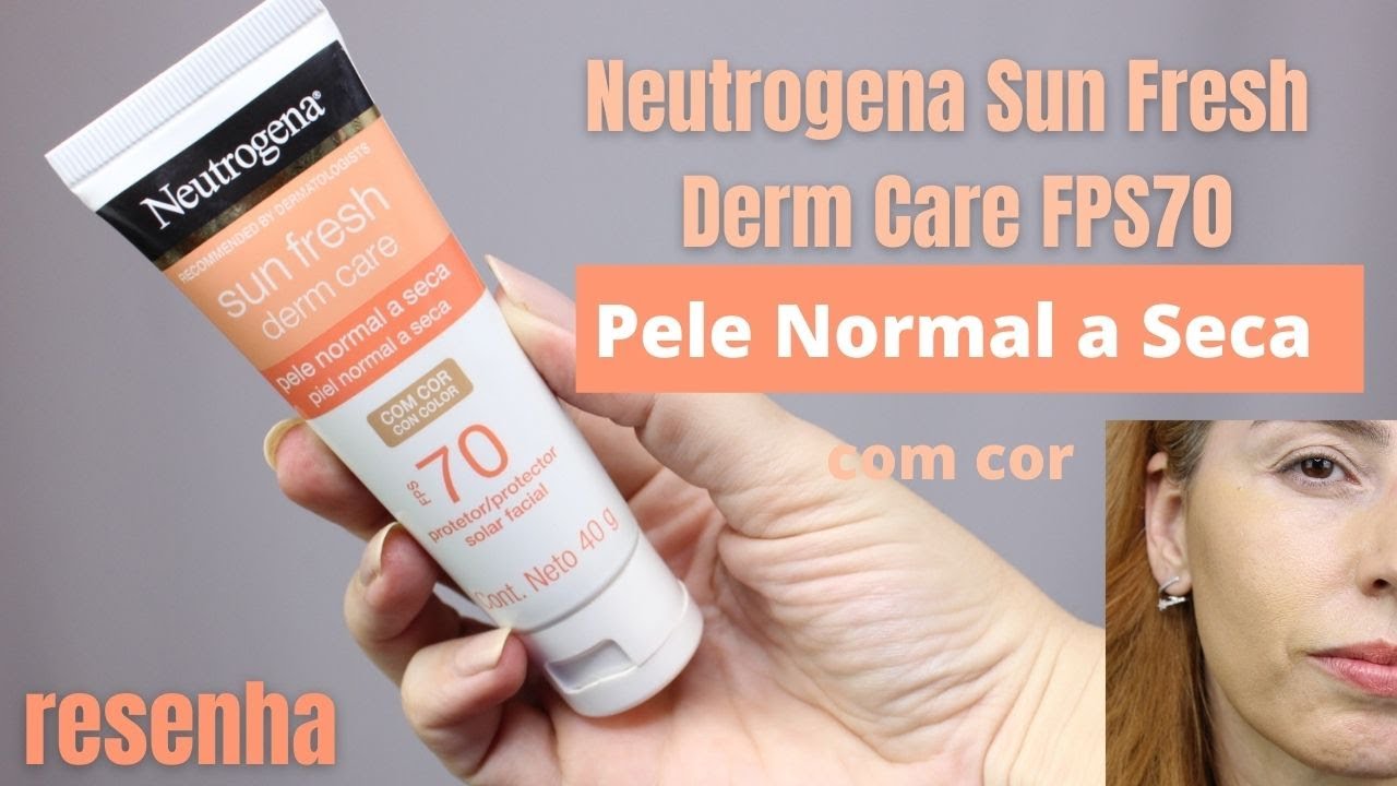 Neutrogena Sun Fresh Derm Care FPS70 com cor - pele normal e seca resenha