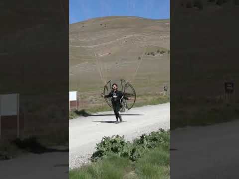 Simple launch on my flat top paramotor! #paramotor #flying