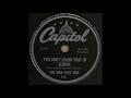 YOU DON'T LEARN THAT IN SCHOOL / THE KING COLE TRIO [Capitol 393]