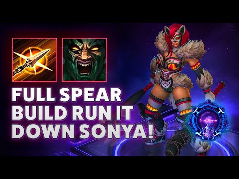 Wrath Sonya - FULL SPEAR BUILD RUN IT DOWN SONYA! - Grandmaster Storm League 2022