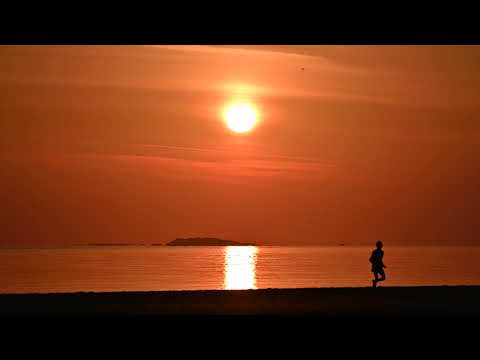 Burrow Beach Sutton Sunrise over Irelands Eye on 13.04.2020 with Nature Introductions.