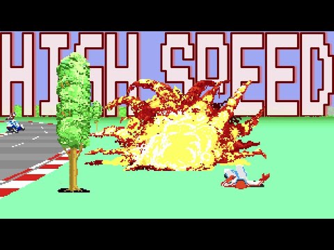 Hang-On high speed 360 crash