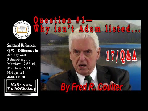 Bible Questions & Answers by Fred Coulter