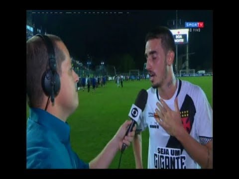 Entrevista de Thiago Galhardo após o jogo Vasco 1 x 0 LDU