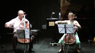 Micha Haran and Tamar Deutsch play Lamentation for two Celli by F. Couperin