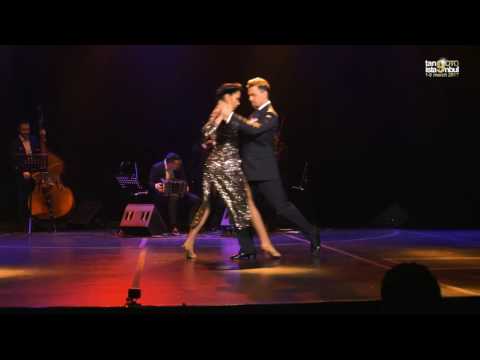  Dmitry Vasin  and  Sagdiana Hamzina  are  dancing  to  the  tango  "  El Arranque  "  by  Solo Tango Orquesta  at  TanGO TO Istanbul  in  2017