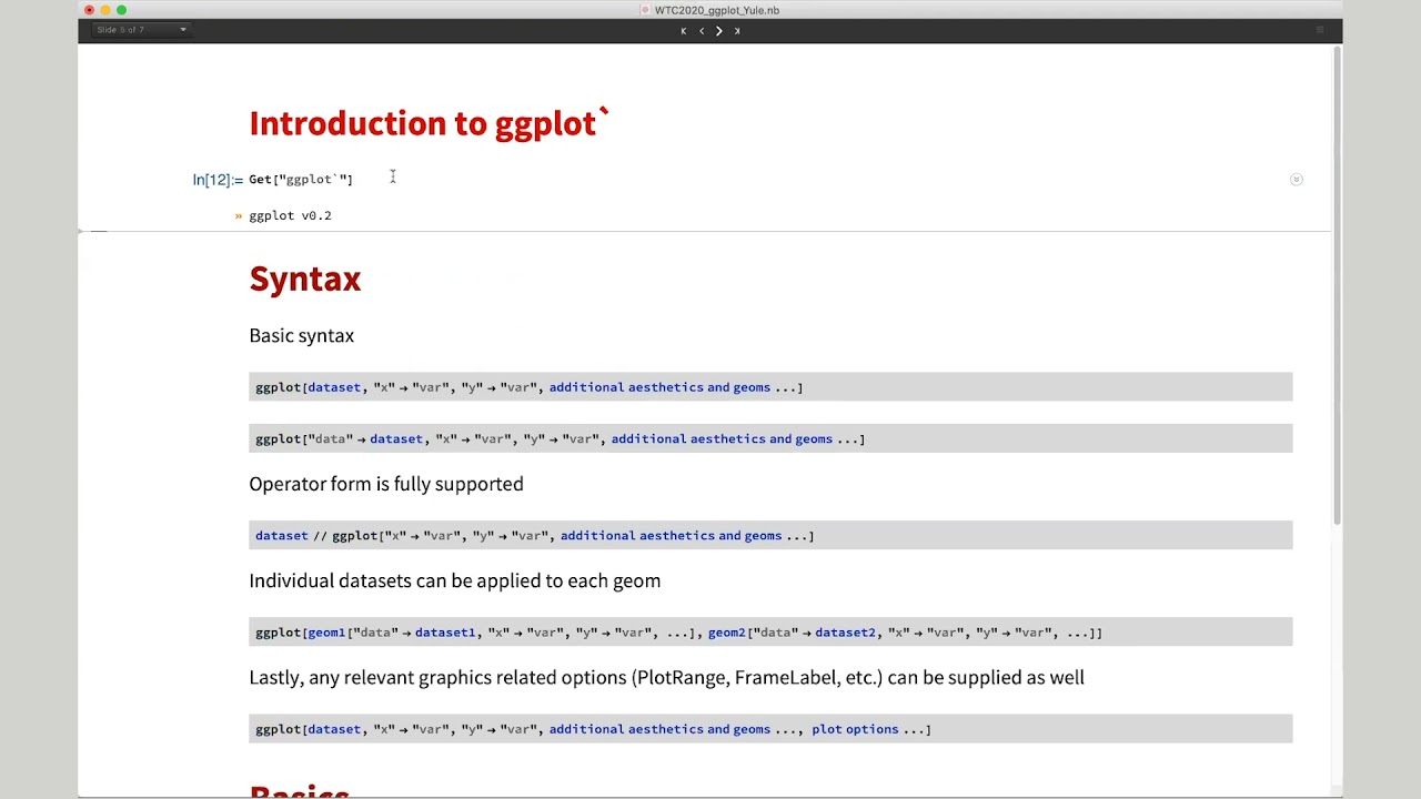 ggplot: A Grammar of Graphics for the Wolfram Language