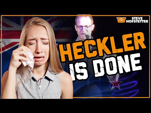 New Zealand heckler, American comedian