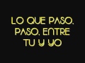 daddy yankee - lo que paso paso (letra-lyrics ...