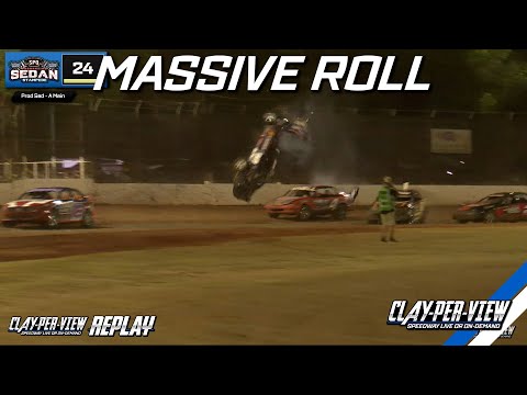 Production Sedans | Brad Scherer Rollover - Kingaroy - 27th Jan 2024 | Clay-Per-View