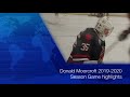 Donald Moorcroft 2019-2020 season game highlights 