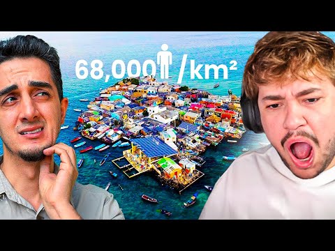 Visitei a ilha Mais Povoada do Planeta - React Brino