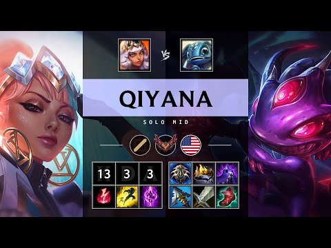 Qiyana Mid vs Fizz: Triple Kill, Dominating - NA Grandmaster Patch 14.22