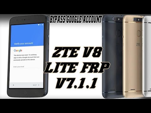 SOLUTION REMOVE FRP ZTE V8 LITE V7 1 1 SKIP GOOGLE ACCOUNT