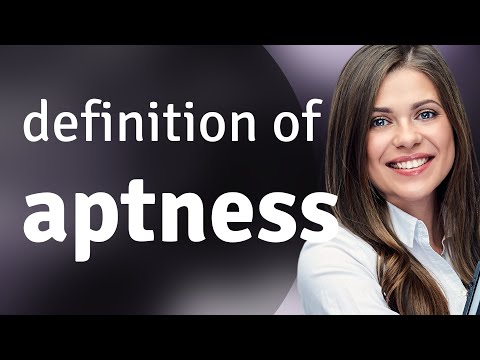 Aptness — what is APTNESS definition