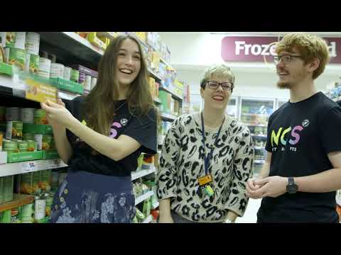 Teens Organize Help For Food Banks at Supermarket