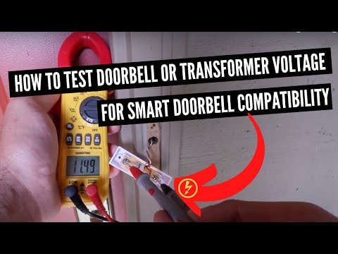 Part of a video titled How To Test Doorbell Voltage or Doorbell Transformer Voltage