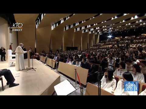 Visite du pape François à la Sophia University de Tokyo