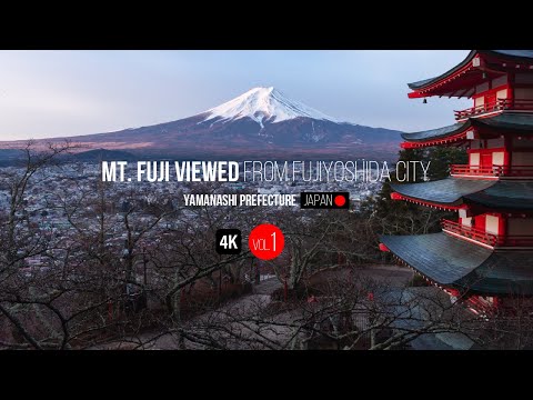 4K 「夜明けの新倉山浅間公園（忠霊塔）」　広報ふじよしだ2020.4月号　Vol.1