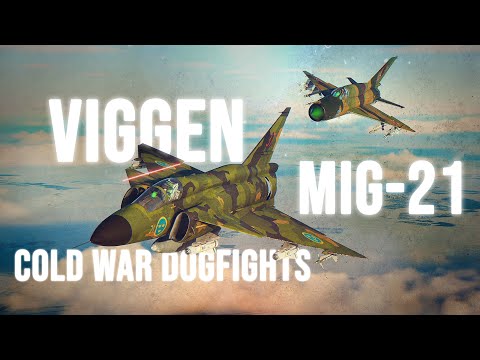 Cold War Dogfights | Mig-21 Fishbed Vs Viggen Dogfight | Digital Combat Simulator | DCS |
